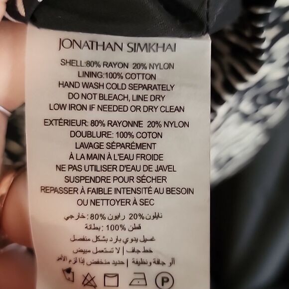 NWT Jonathan Simkhai Adriana Dress *missing belt* - Picture 12 of 12